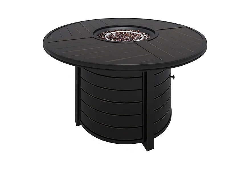 Castle Island Round Fire Pit Table by Signature Design by Ashley at Esprit Decor Home Furnishings